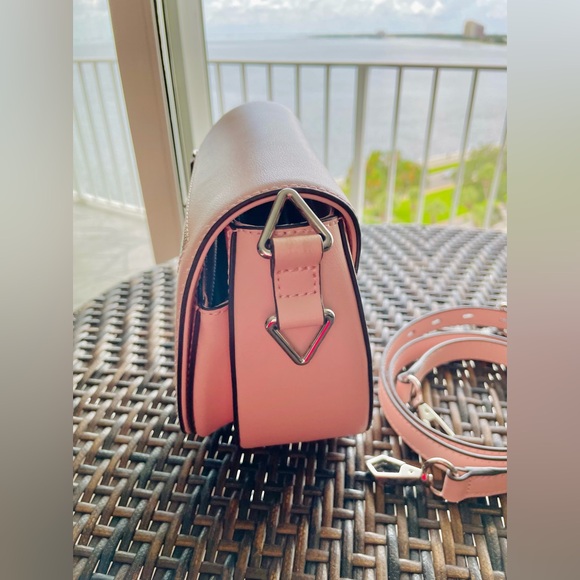 Rebecca Minkoff Leather Ballet Slipper Pink Astor Saddle Bag Crossbody - Picture 4 of 12